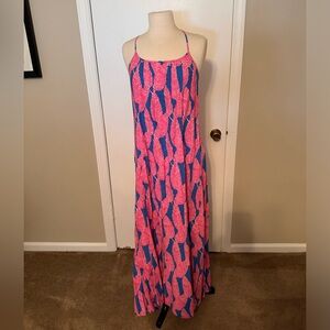 Vineyard Vines palm print maxi dress